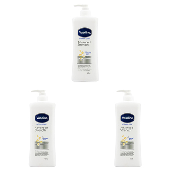 3PK Vaseline 400ml Intensive Care Body Lotion Advanced Strength For Dry Skin