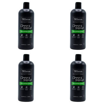 4PK Tresemme 750ml Hair Care Shampoo Cleanse & Replenish