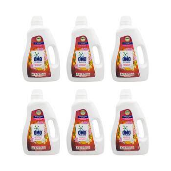 6PK Omo Liquid Laundry Detergent Soap Tropical Moment 2L Stain Remover
