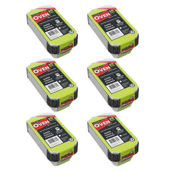 6x 20PK Lemon & Lime Rectangle Foil Container w/ Lid