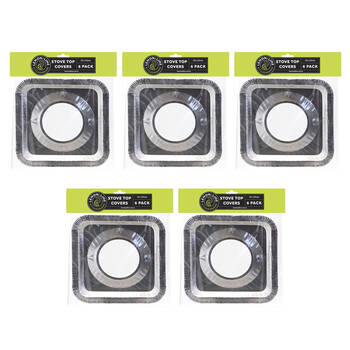30pc Lemon Lime Foil Stove Top Covers
