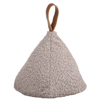 Ladelle Boucle Polyester/PVC 18cm Door Stop - Taupe
