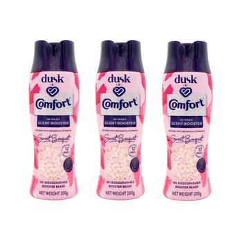 3PK Comfort Dusk In Wash Scent Booster Sweet Bouquet 200g Fabric Freshener