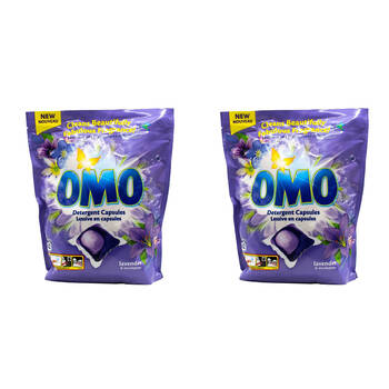 84pc Omo Detergent Laundry Capsules - Lavender & Eucalyptus