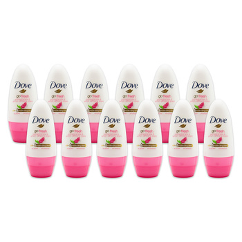 12PK Dove 40ml Roll On Deodorant Go Fresh Pomegranate & Lemon Verbena