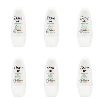 6PK Dove 40ml Antiperspirant Roll On Deodorant 48h Sensitive