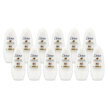 12PK Dove 40ml Antiperspirant Roll On Deodorant Invisible Dry