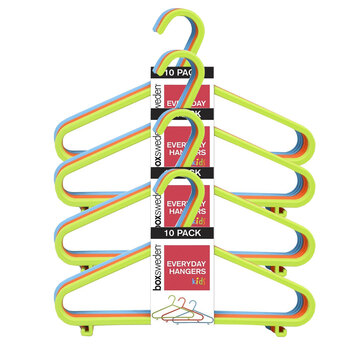 40PK Boxsweden Kids Plastic Hangers 29X17cm