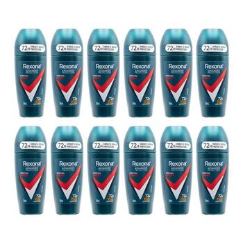 12PK Rexona 72H Advanced Protection Antiperspirant Roll On Deodorant 50ml