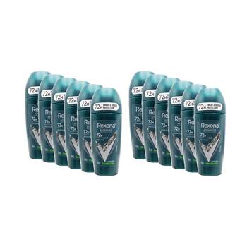 12PK Rexona Antiperspirant Roll-On Deoderant Charcoal 72 Hr Protection 50ml