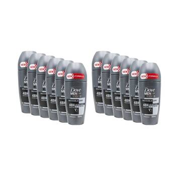 12PK Dove Men Antiperspirant Roll-On Deodorant 48 Hr Protect 50ml Invisible Dry