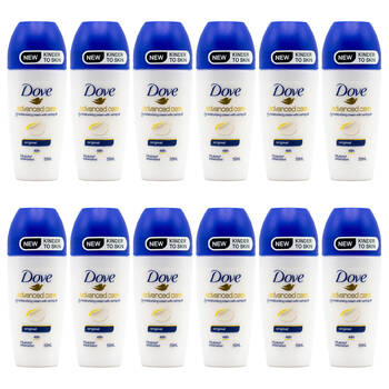 12PK Dove 50ml Advanced Care 48h Deodorant Roll On For Women - Original