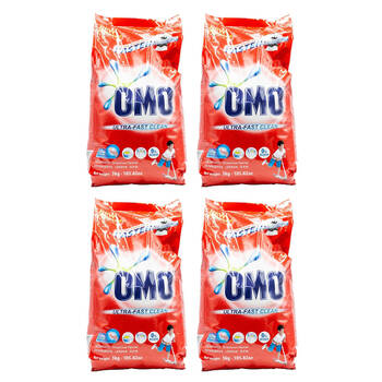 4PK Omo Ultra Fast Clean Laundry Detergent New Fragrance 3kg Washing Powder