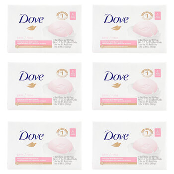 24pc Dove 90g Soap Bar Pink Rosa Beauty Bar w/ Deep Moisture
