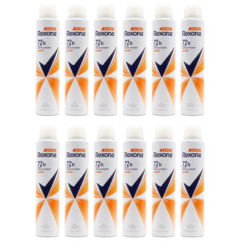 12PK Rexona Women 200ml Antiperspirant Deodorant Spray 72h - Sport