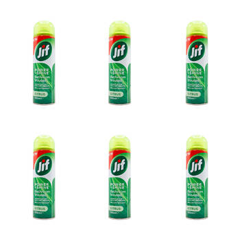 6PK Jif 500ml Bathroom Power & Shine Mousse Surface Cleaner