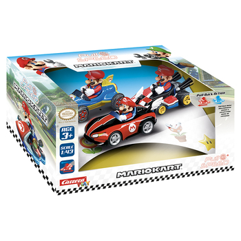 Carrera Pull & Speed Mario Kart Triple Pack Mario Wii/MK8/Mach 8 Toy 3y+