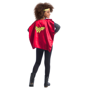 Dc Comics Wonder Woman Cape Set Kids Hero Costume Accessory