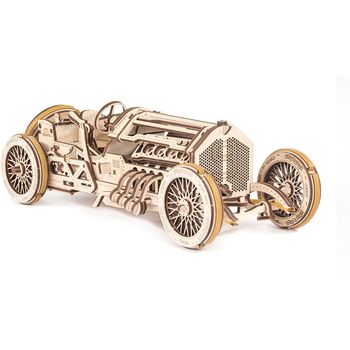 Ugears U-9 Grand Prix Car Mechanical Wooden 3D Puzzle 348pc