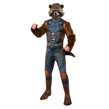 Marvel Rocket Raccoon Deluxe Avengers 4  Dress Up Costume - Size Standard