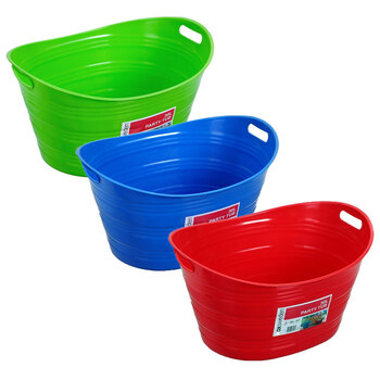 3PK Boxsweden Party Tub 30L Assorted