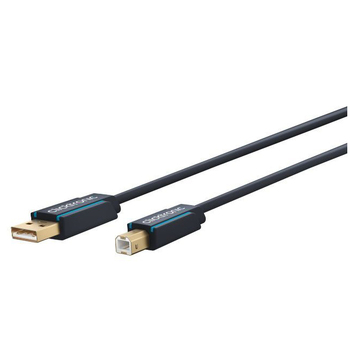 Clicktronic 3m Male USB A to B 2.0 Cable Connector - Black