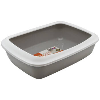 Paws & Claws Cat Litter Tray w/ Mess Guard