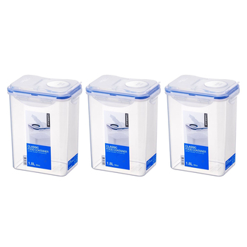 3PK LocknLock Classic Food Container 1.8L