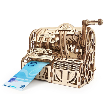 Ugears Cash Register Mechanical DIY Wooden 3D Puzzle 40pc