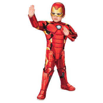 Marvel Iron Man Deluxe Dress Up Costume - Size Toddler
