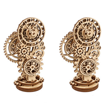 2PK Ugears Steampunk Clock 2.0 Wooden Model 8x13cm