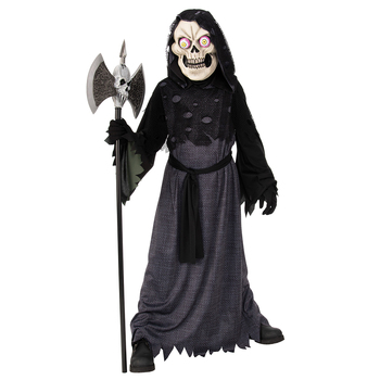 Google-Eyed Skeleton Costume Ghoul Dress Up Party Children/Kids Size M