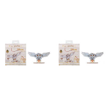 2PK Ugears Wooden Coloring Model 3D Puzzle 18.3x12.1cm - Hedwig Owl 6y+