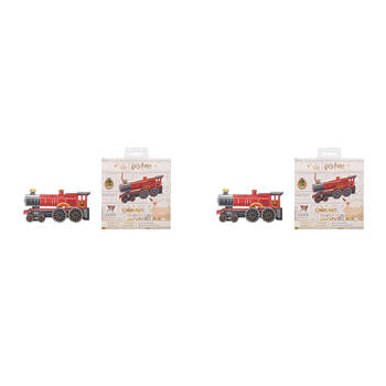2PK Ugears Wooden Coloring Model 3D Puzzle 16.7xx12cm - Hogwarts Express 6y+