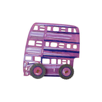 Ugears Wooden Coloring Model 3D Puzzle 11.8x11.7cm - The Knight Bus 6y+