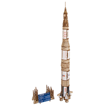 Ugears NASA Saturn V Wooden 3D Puzzle Building Toy 14y+