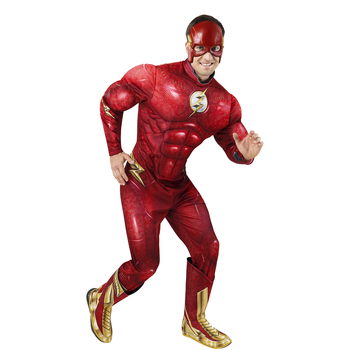 Dc Comics the Flash Deluxe Costume Party Dress-Up - Size XL