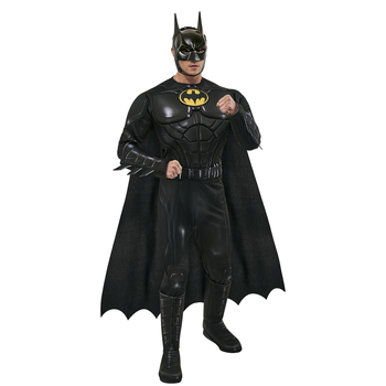 Dc Comics Batman Keaton Deluxe The Flash Costume Party Dress-Up - Size L