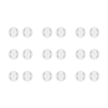 18pc Goobay 2-Slots Mini Cable Management Organiser - White