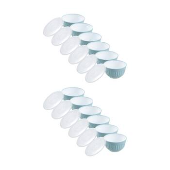 12PK Lemon and Lime Salad Bowl Lidded 3L Food Safe Kitchenware Assorted