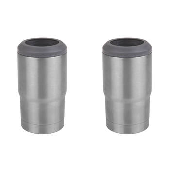 2PK Bartender Stainless Steel Vacuum Insulated Ultimate Beer Cooler Silver