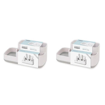 2PK Joseph Joseph EasyStore Bathroom Caddy - Grey/White
