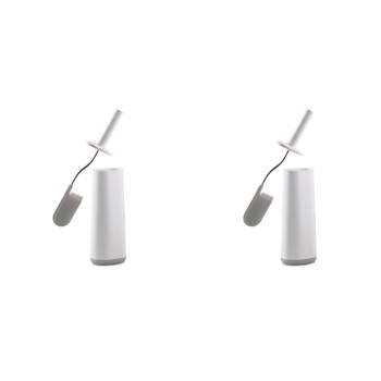 2PK Joseph Joseph Flex Smart Toilet Brush & Stand - Grey/White