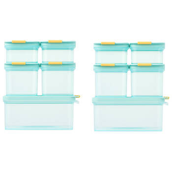 2PK 6pc LocknLock Freezer Fit Airtight Lock Food Storage Container Starter Set