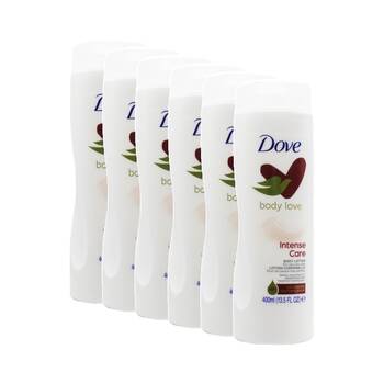 6PK Dove Body Love Intense Care Lotion for Very Dry Skin w/Ceramide Skincare 400ml