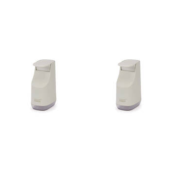 2PK Joseph & Joseph 350ml/14cm Slim Compact Soap Pump - Ecru