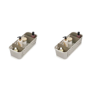 2PK Joseph & Joseph EasyStore 40cm Slimline Storage Basket - Ecru