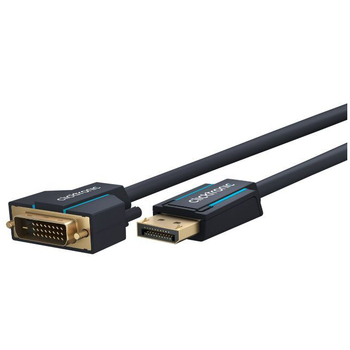 Clicktronic 2m Male Display Port to DVI 60Hz Cable Connector - Black