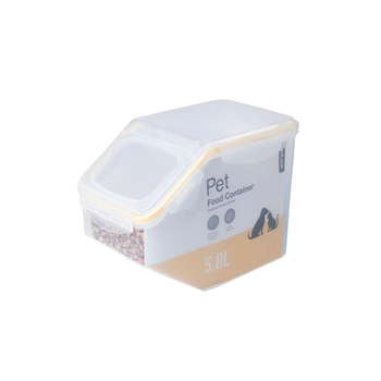 Lock & Lock 5L Airtight Cat/Dog Pet Dry Food Storage Small - Yellow