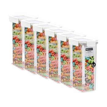 6PK Lemon and Lime Crystal Keep Fresh Container 2.3L Food Safe Kitchenware